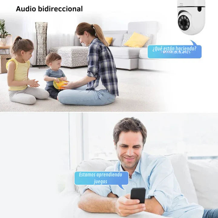 CÁMARA DE SEGURIDAD WIFI 360° HD