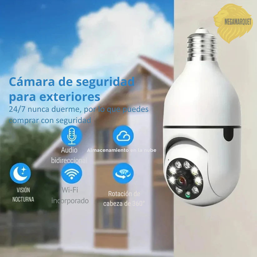CÁMARA DE SEGURIDAD WIFI 360° HD