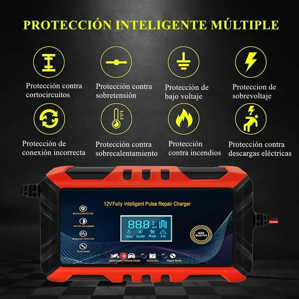 CARGADOR DE BATERIA 12V AUTOMATICO