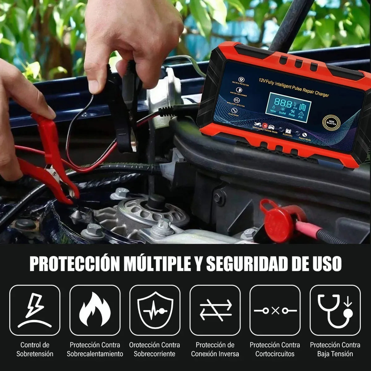 CARGADOR DE BATERIA 12V AUTOMATICO