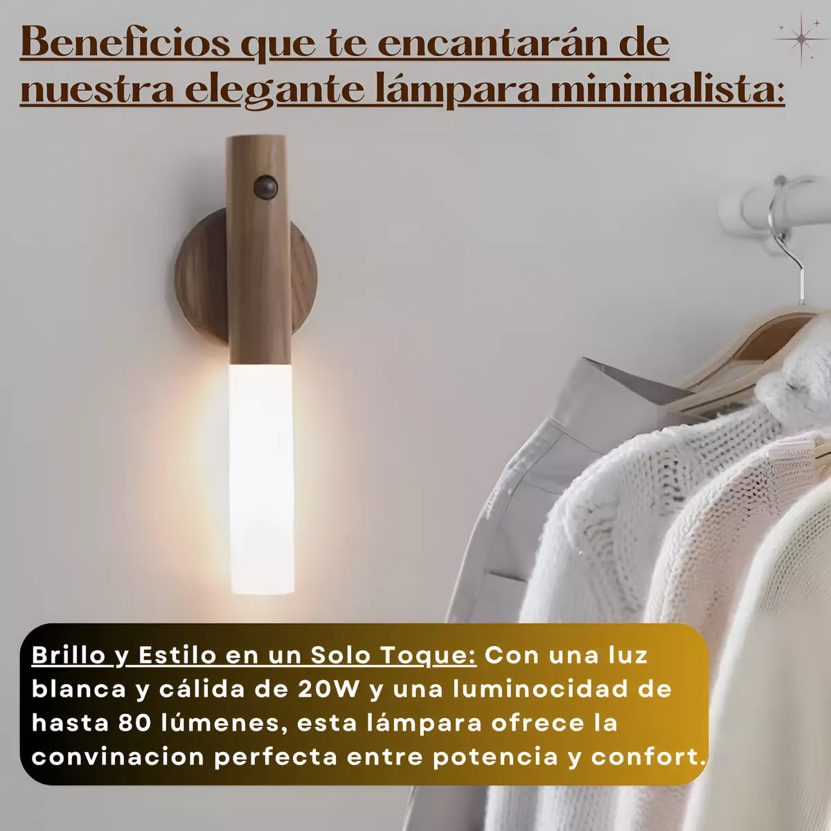 LAMPARA LED DE PARED 3 en 1