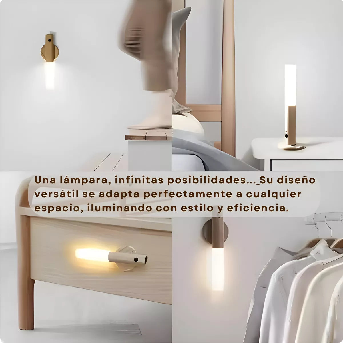 LAMPARA LED DE PARED 3 en 1