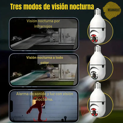 CÁMARA DE SEGURIDAD WIFI 360° HD