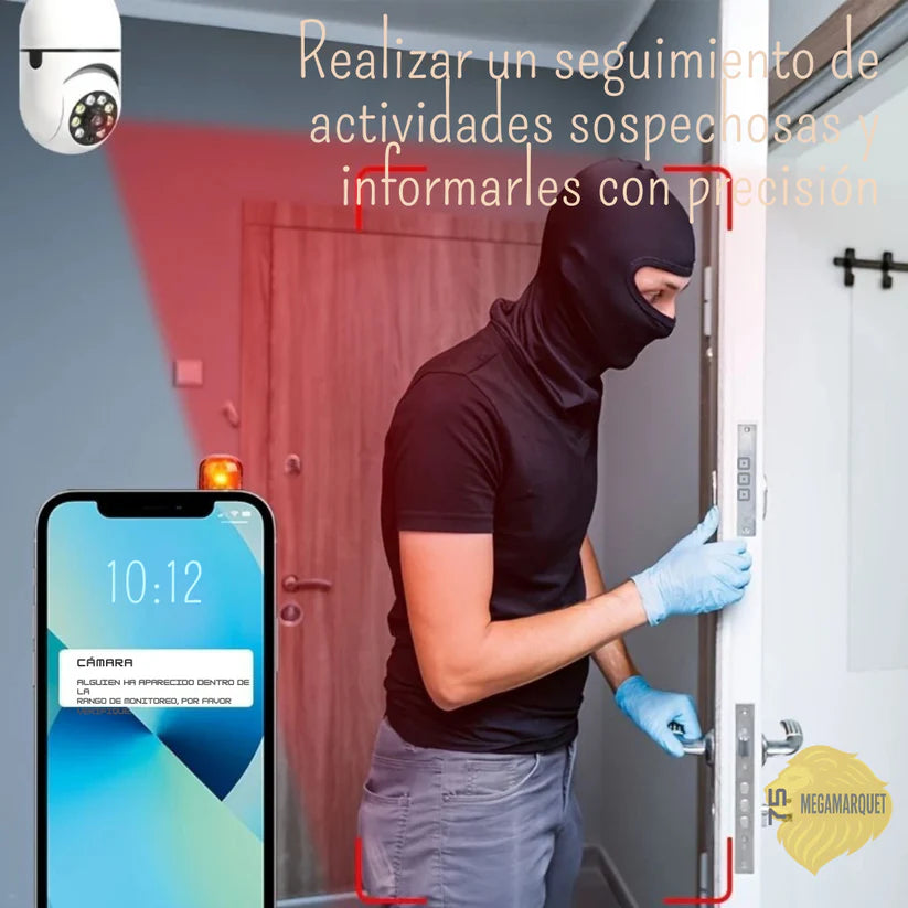 CÁMARA DE SEGURIDAD WIFI 360° HD