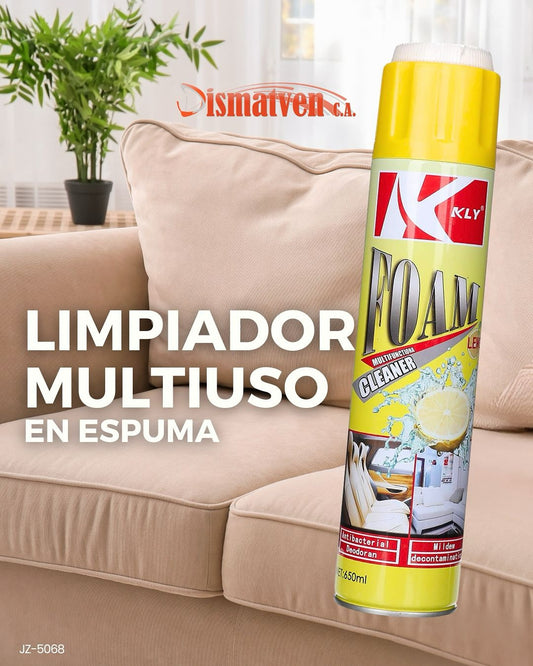 ESPUMA LIMPIADORA MULTIPROPÓSITOS KLY – LIMPIEZA PROFUNDA, AROMA PREMIUM
