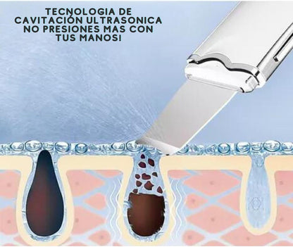 LIMPIADOR FACIAL ULTRASÓNICO + MÁSCARA DE PESTAÑAS Y CEJAS CON ÁCIDO HIALURÓNICO GRATIS