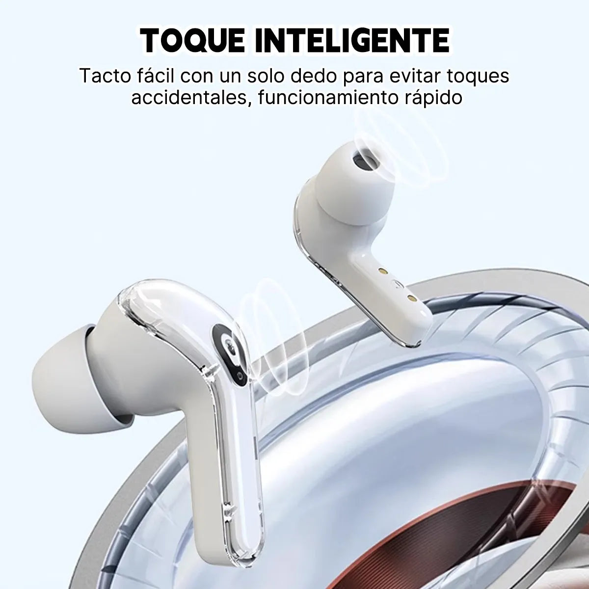 Audífonos Bluetooth Inalámbricos In-ear Con Pantalla Luz Led®