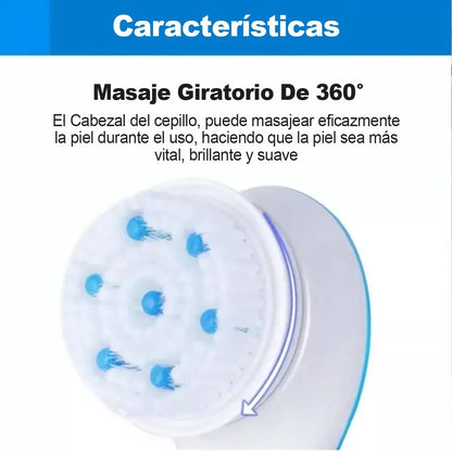 CEPILLO DE DUCHA ELÉCTRICO 5 EN 1 RECARGABLE POR USB