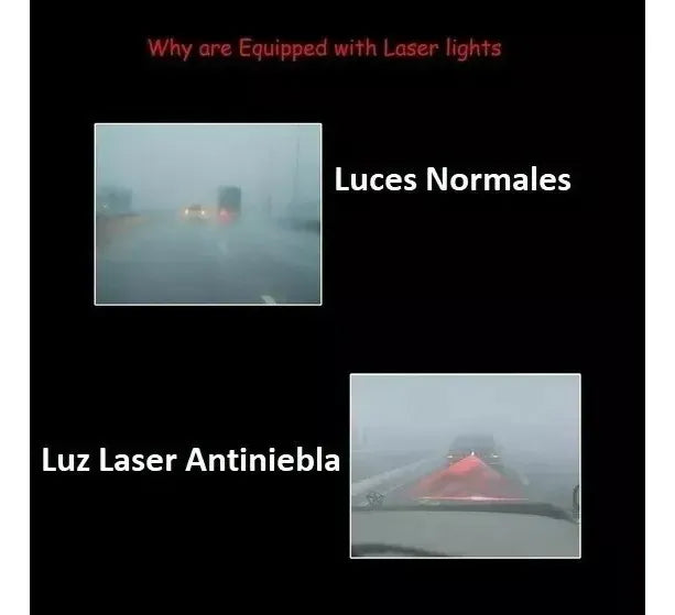 LUZ LED ANTINIEBLA LÁSER PARA AUTOS
