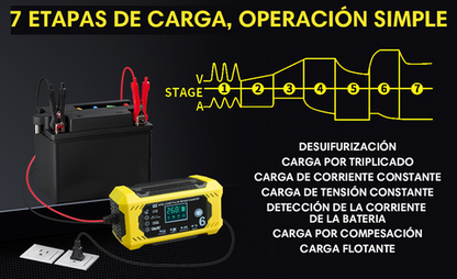 CARGADOR DE BATERIA 12V AUTOMATICO